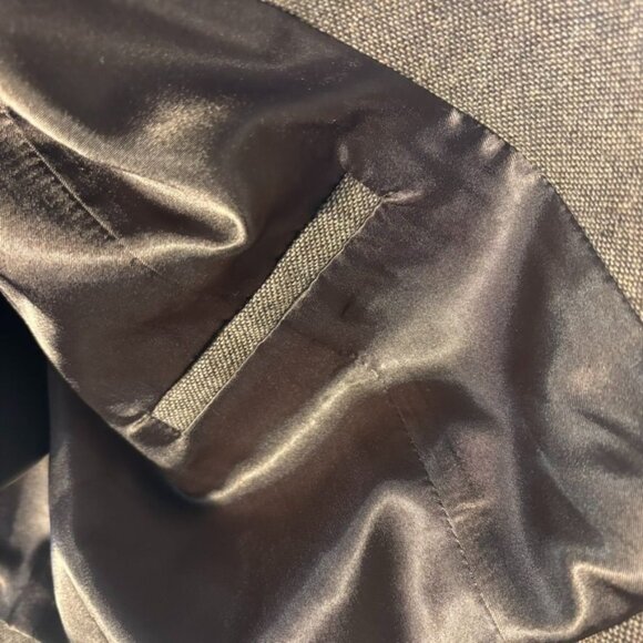 Terry Lewis Faux Fur Trim Wool Blend Open Cardigan Jacket 2X - Picture 8 of 10